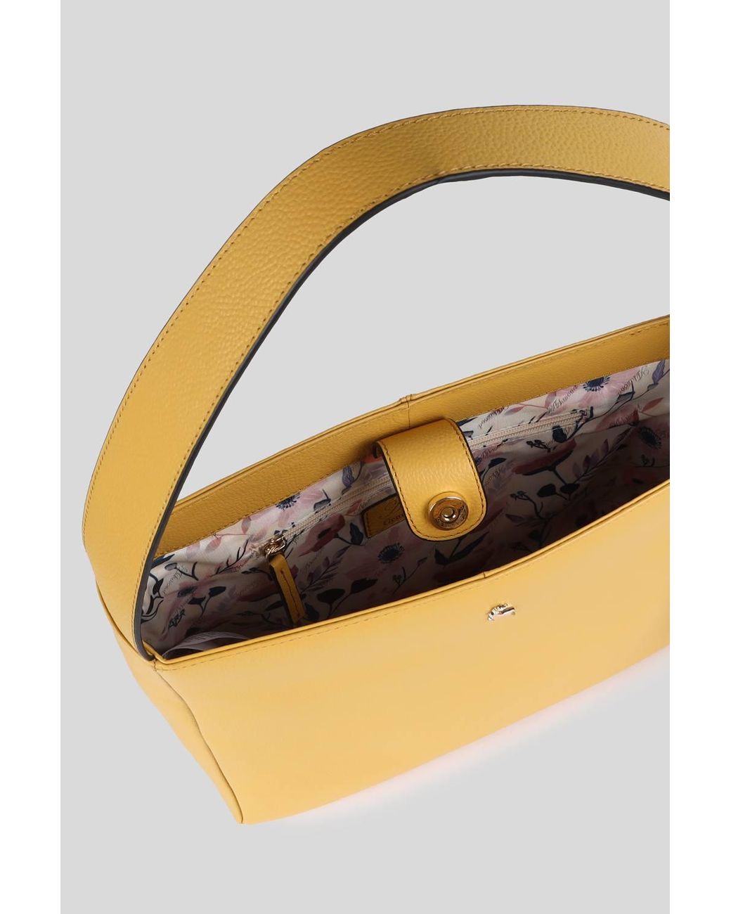 Ashwood Leather Yellow 'Capolavoro Veneziano' Real Leather Hobo Shoulder Bag