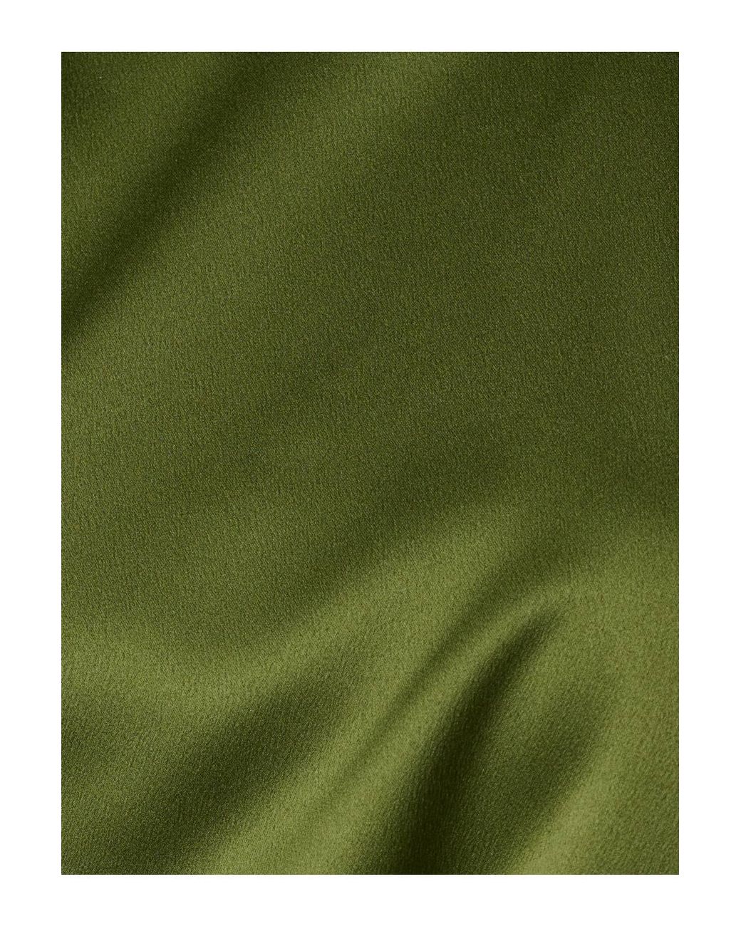 Adrianna Papell Green Satin Crepe Drape Dress