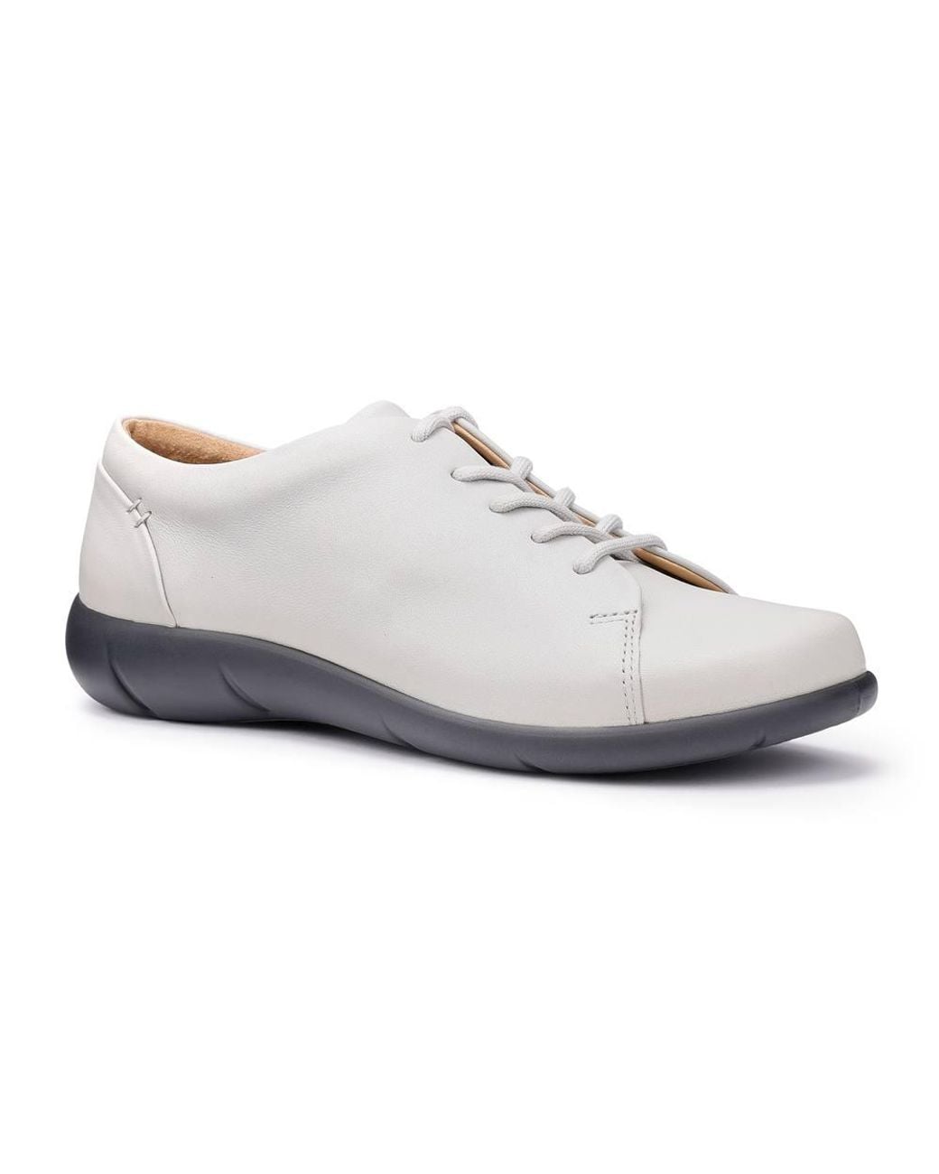 Hotter White Extra Wide 'Dew Ii' Casual Lace-Ups