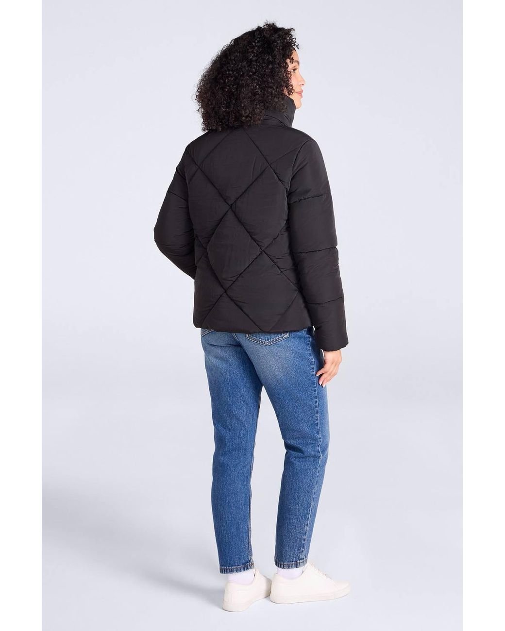 Mountain Warehouse Blue 'Gem' Lightweight Short Water Resistant -30°C Hoodless Padded Jacket