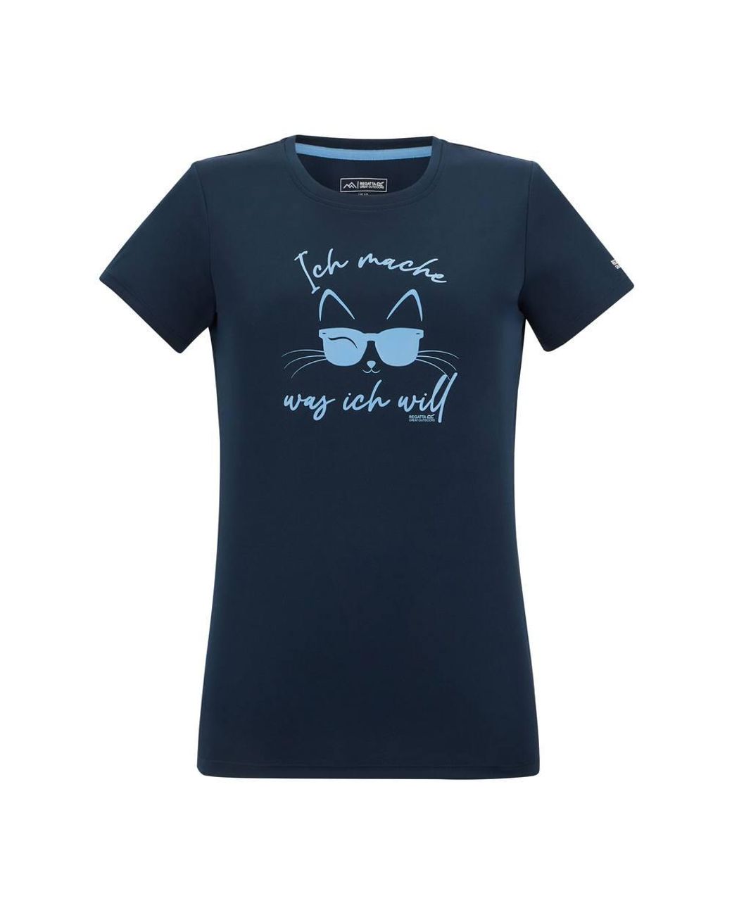 Regatta Blue Fingal Slogan Short Sleeved T-Shirt