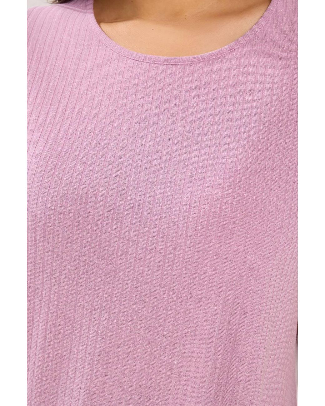 Yours Pink Shimmer Swing T-Shirt