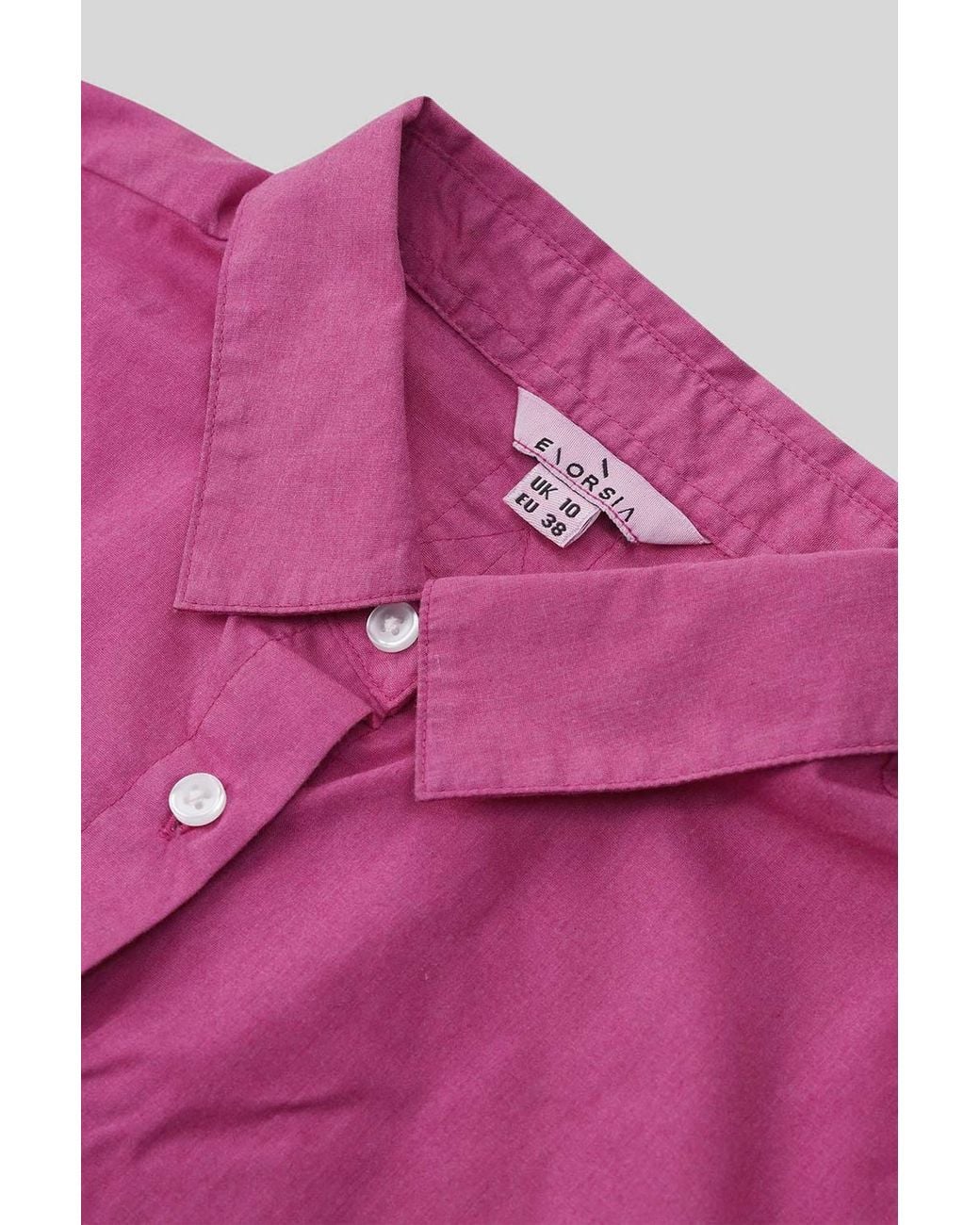 Enorsia Pink Long Sleeve Work Shirt