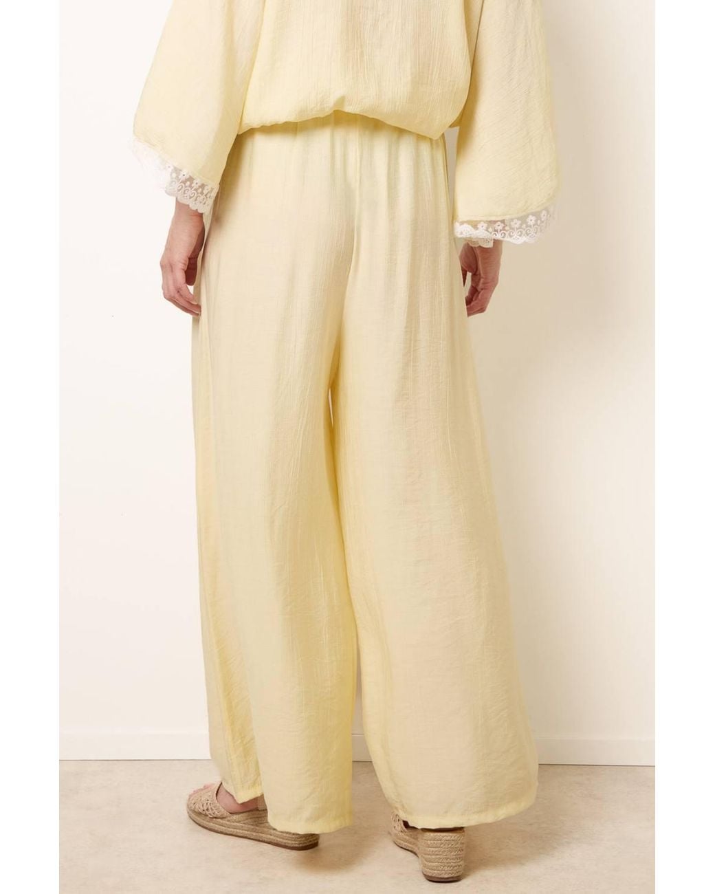 Blue Vanilla Natural Elasticated Waist Trousers