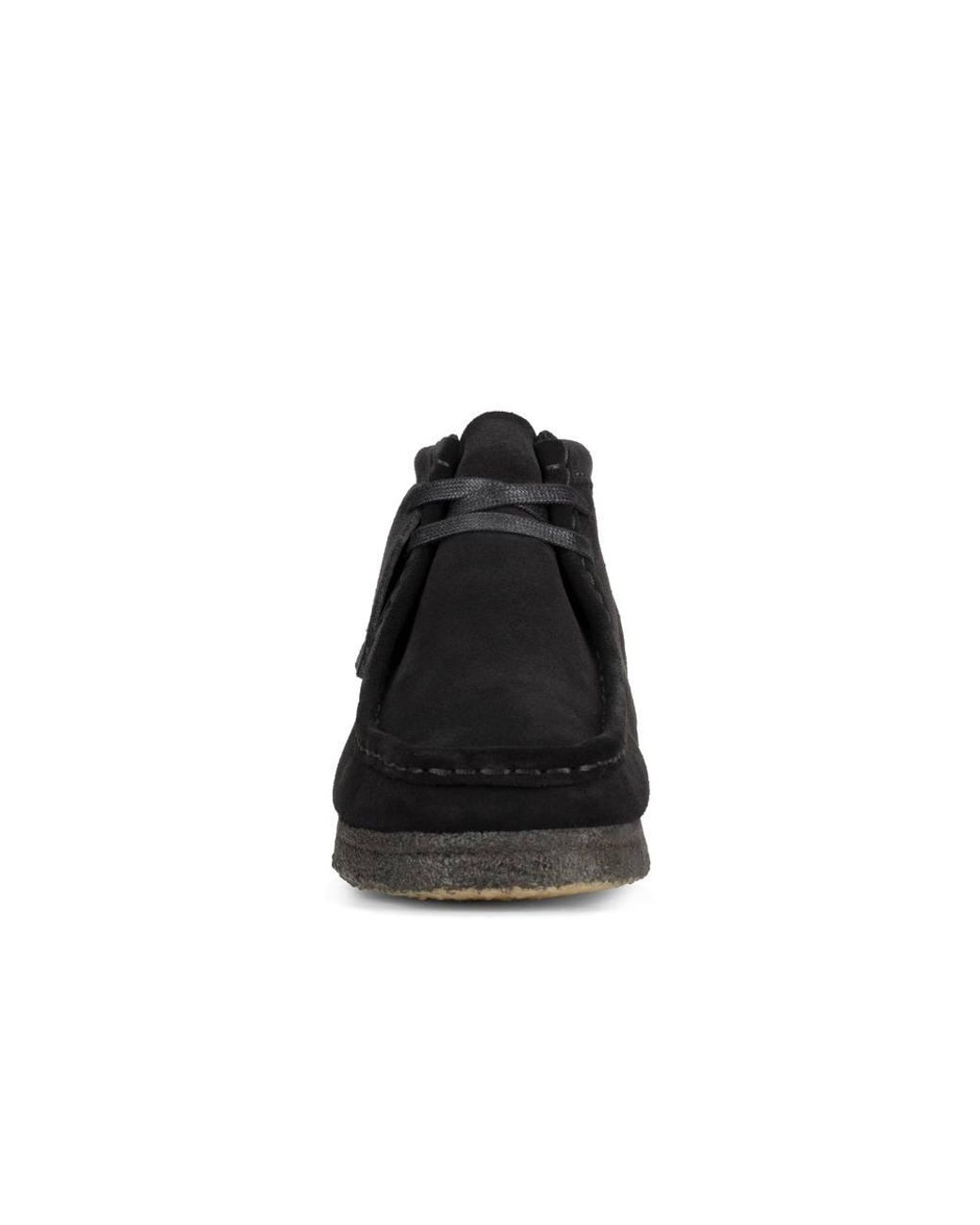 Clarks Black Wallabee Boot Suede Ankle Boots, Wallabee, Lace Up