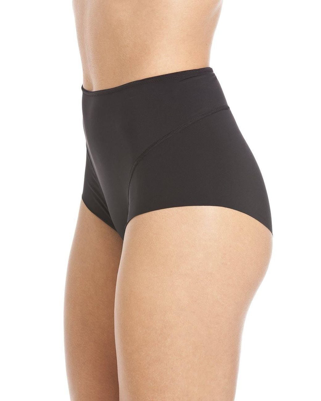 CAMILLE Black Seamless Smooth Control Briefs