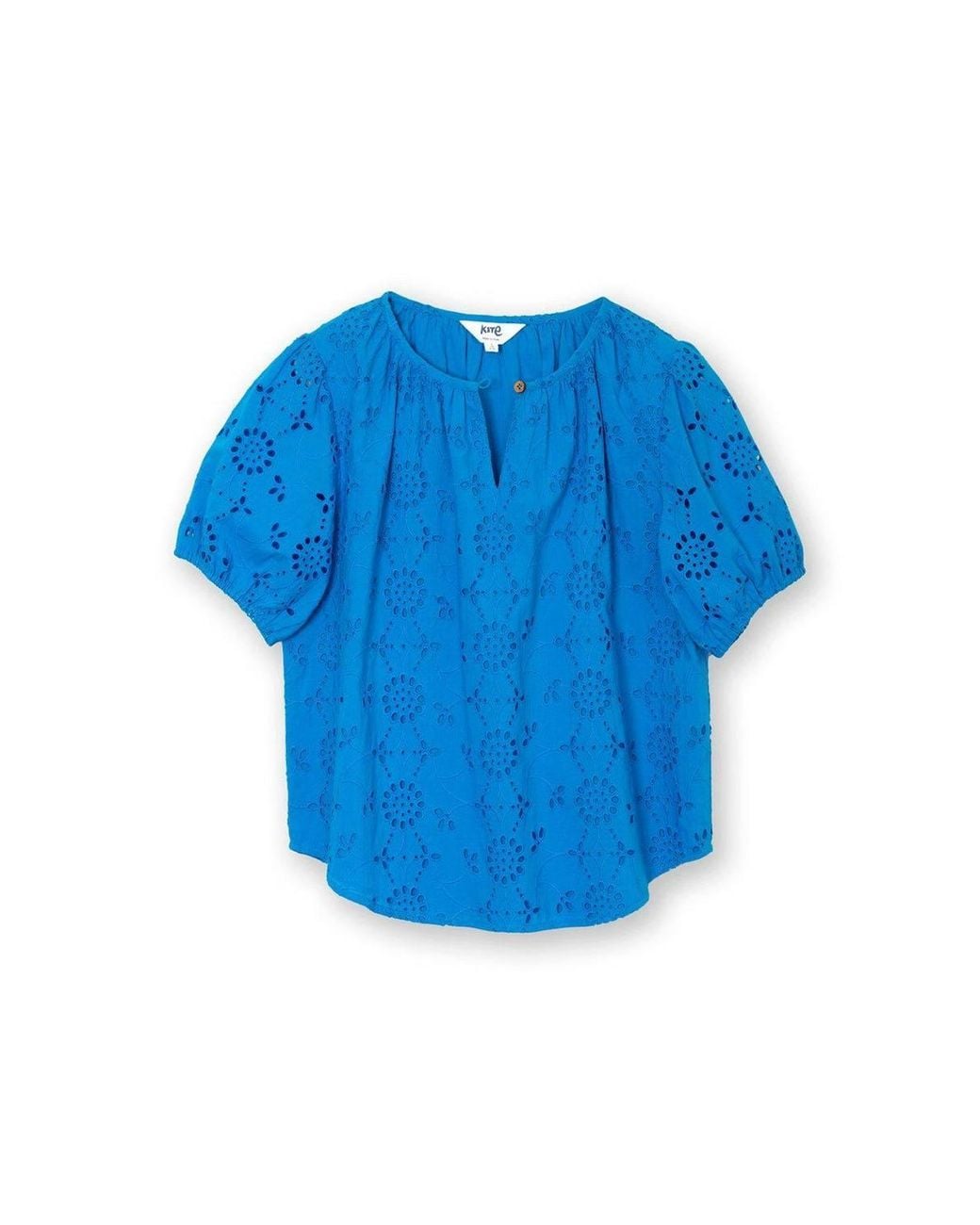 Kite Blue Tincleton Broderie Blouse