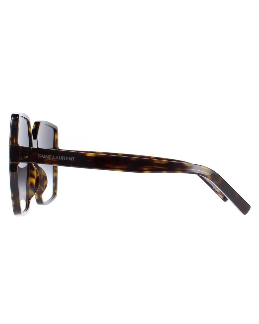 Saint Laurent Black Square Havana Gradient Sl 232-Betty