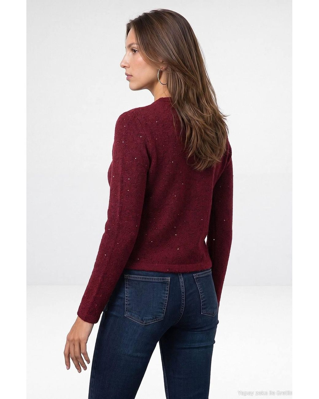 Dilvin Red Knit Cardigan