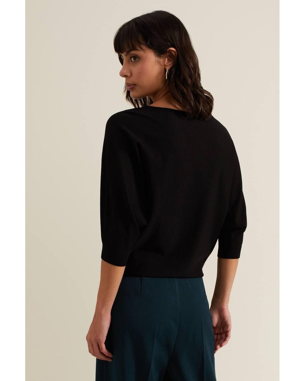 Phase Eight Black Cristine Knit Jumper