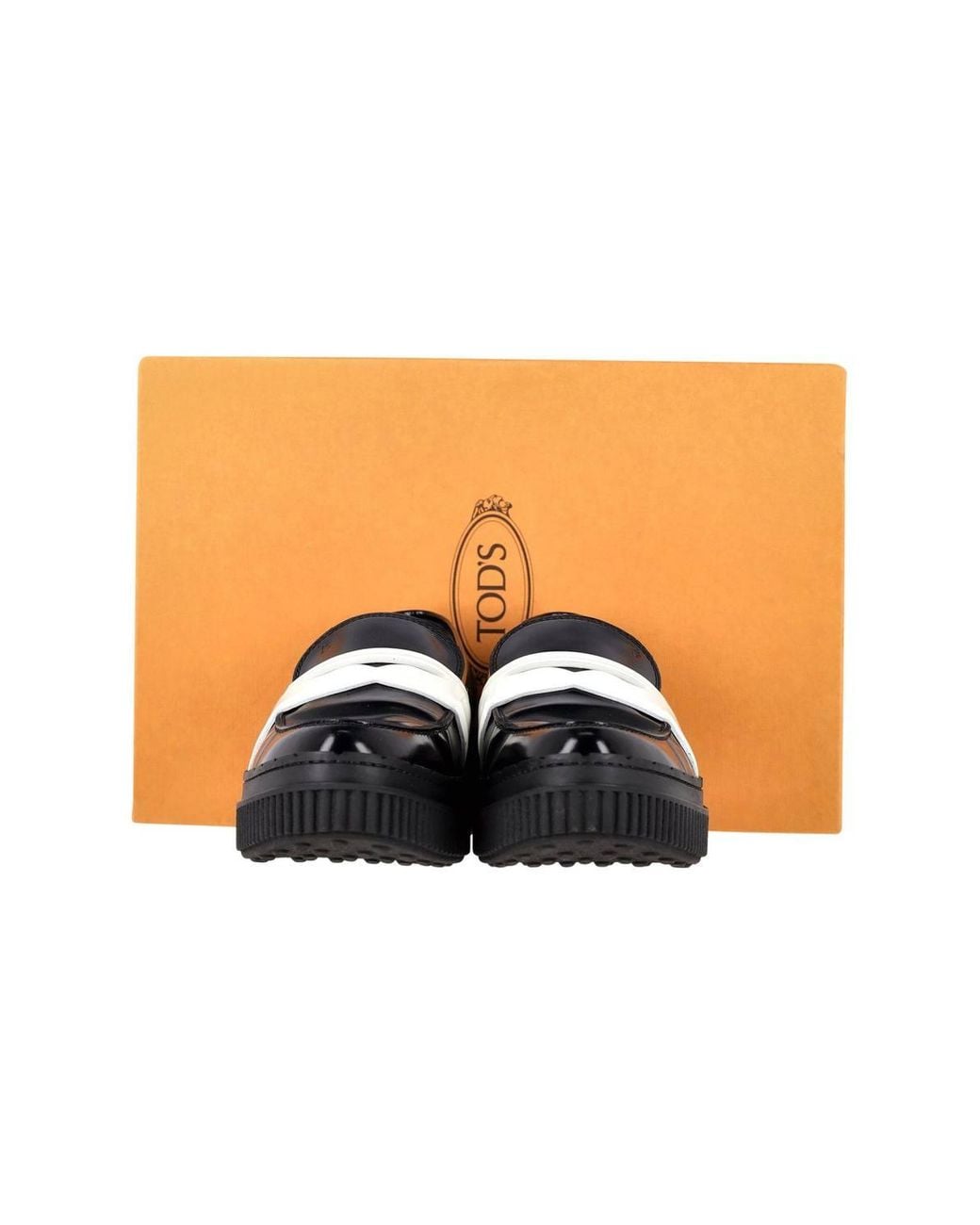 Tod's Black Preloved Platform Penny Loafers