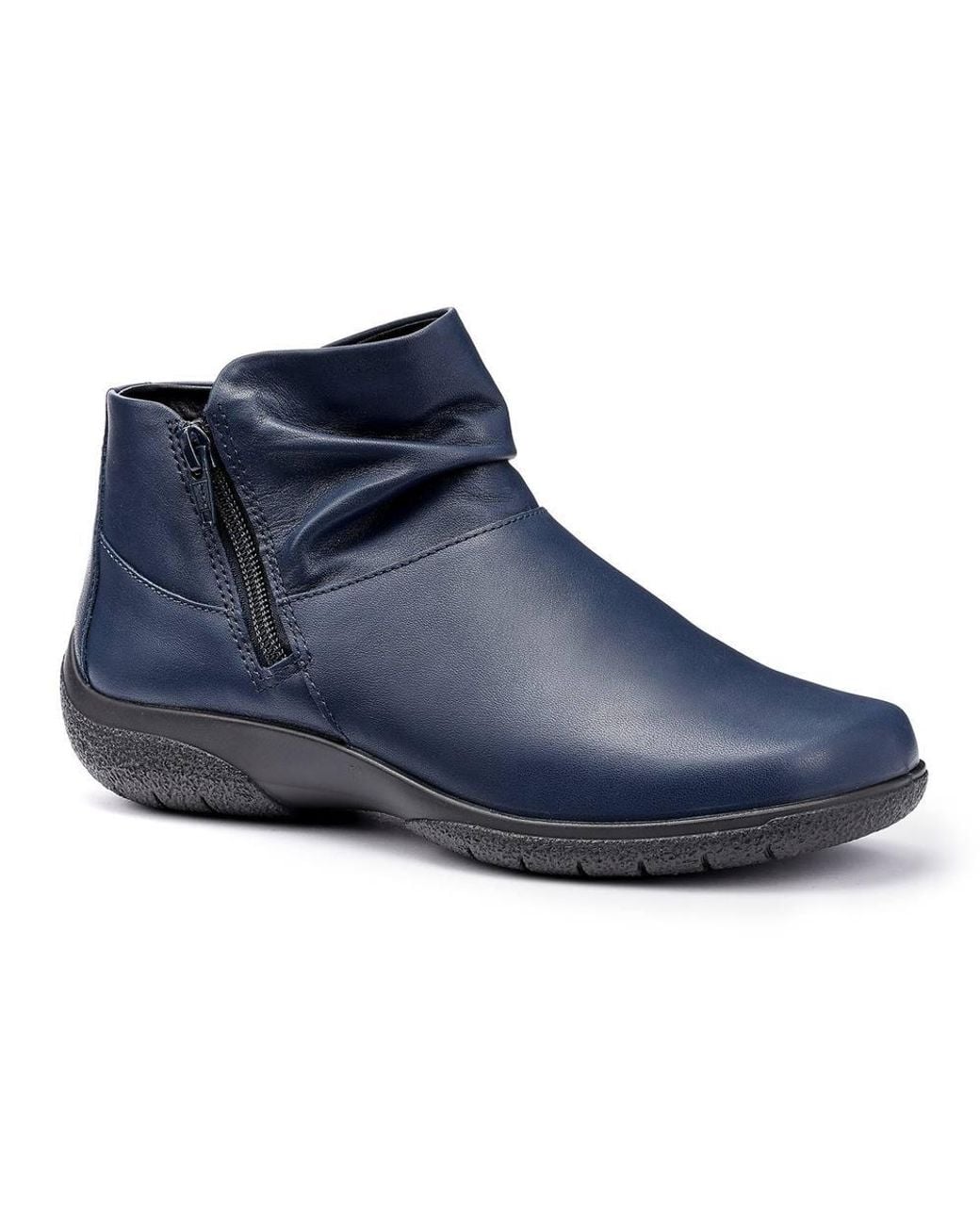 Hotter Blue Extra Wide 'Murmur' Ankle Boots