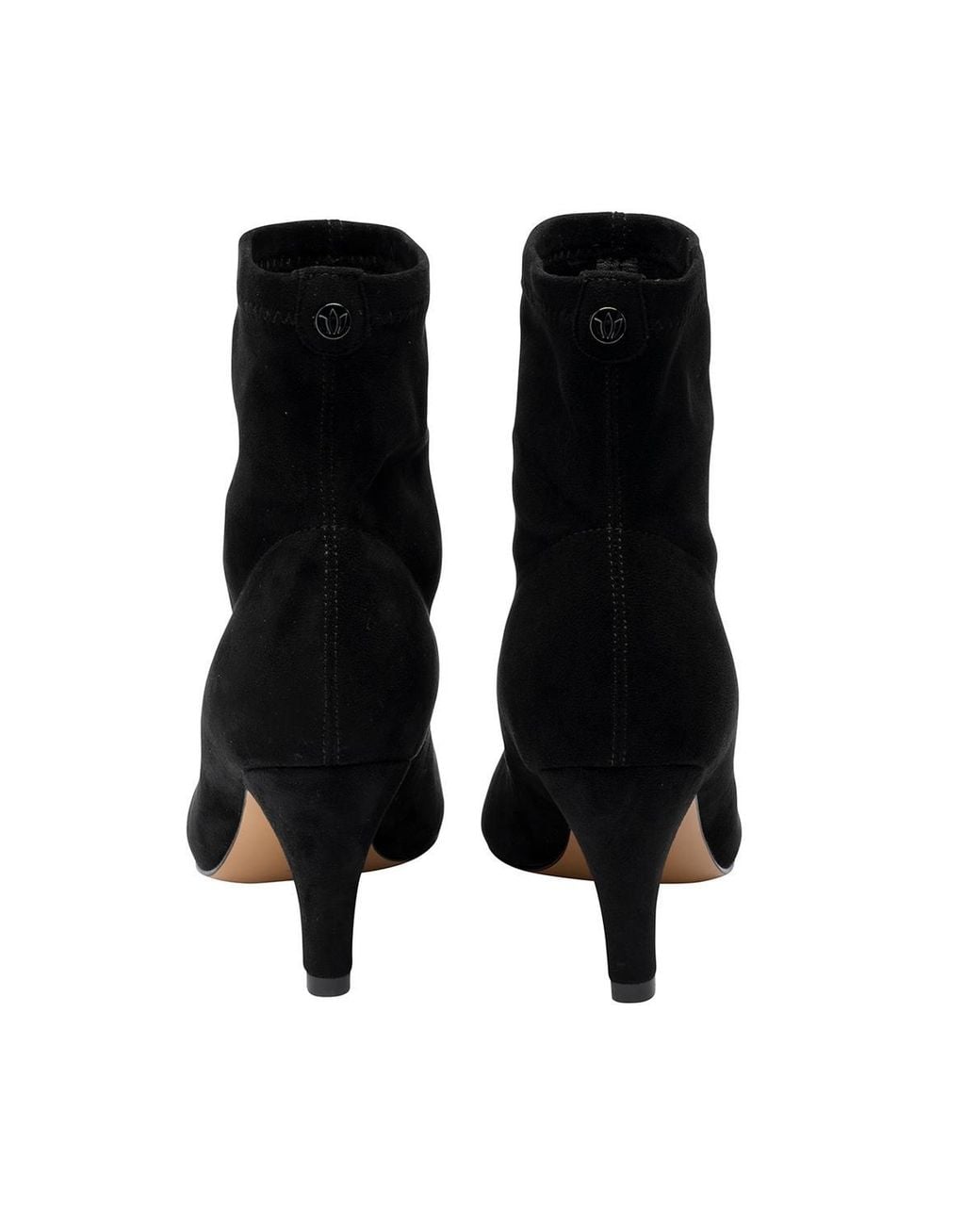 Lotus Black 'Tori' Heeled Ankle Boots
