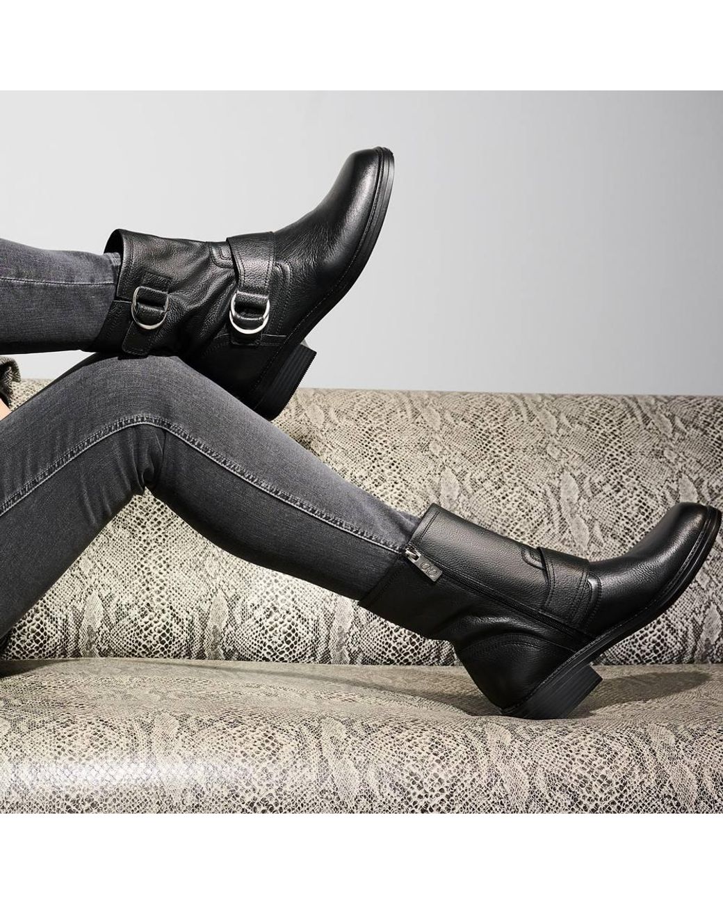 Naturalizer Black Optimus Western Boot Boots