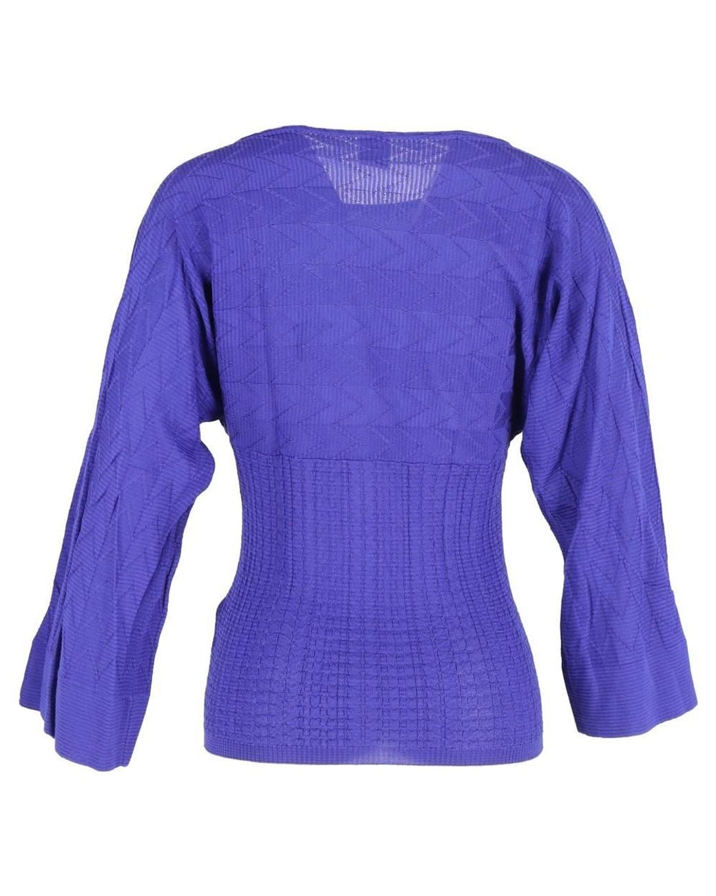 Missoni Purple Preloved Quarter Sleeve Top