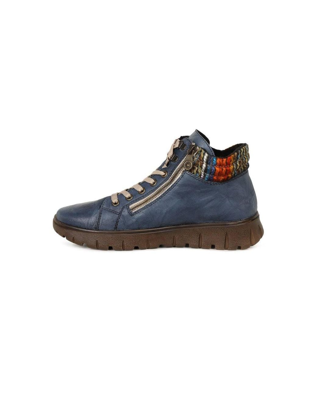 Rieker Blue 'Oxbridge' Ankle Boots