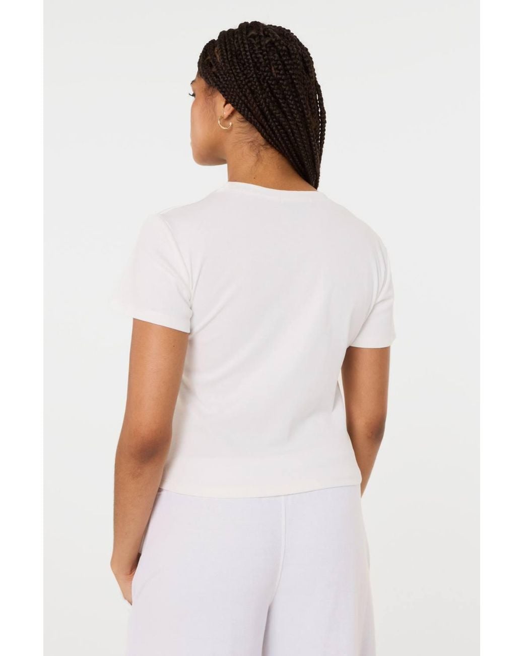 Pink Vanilla White Beverly Hills Tennis Embellished T-Shirt