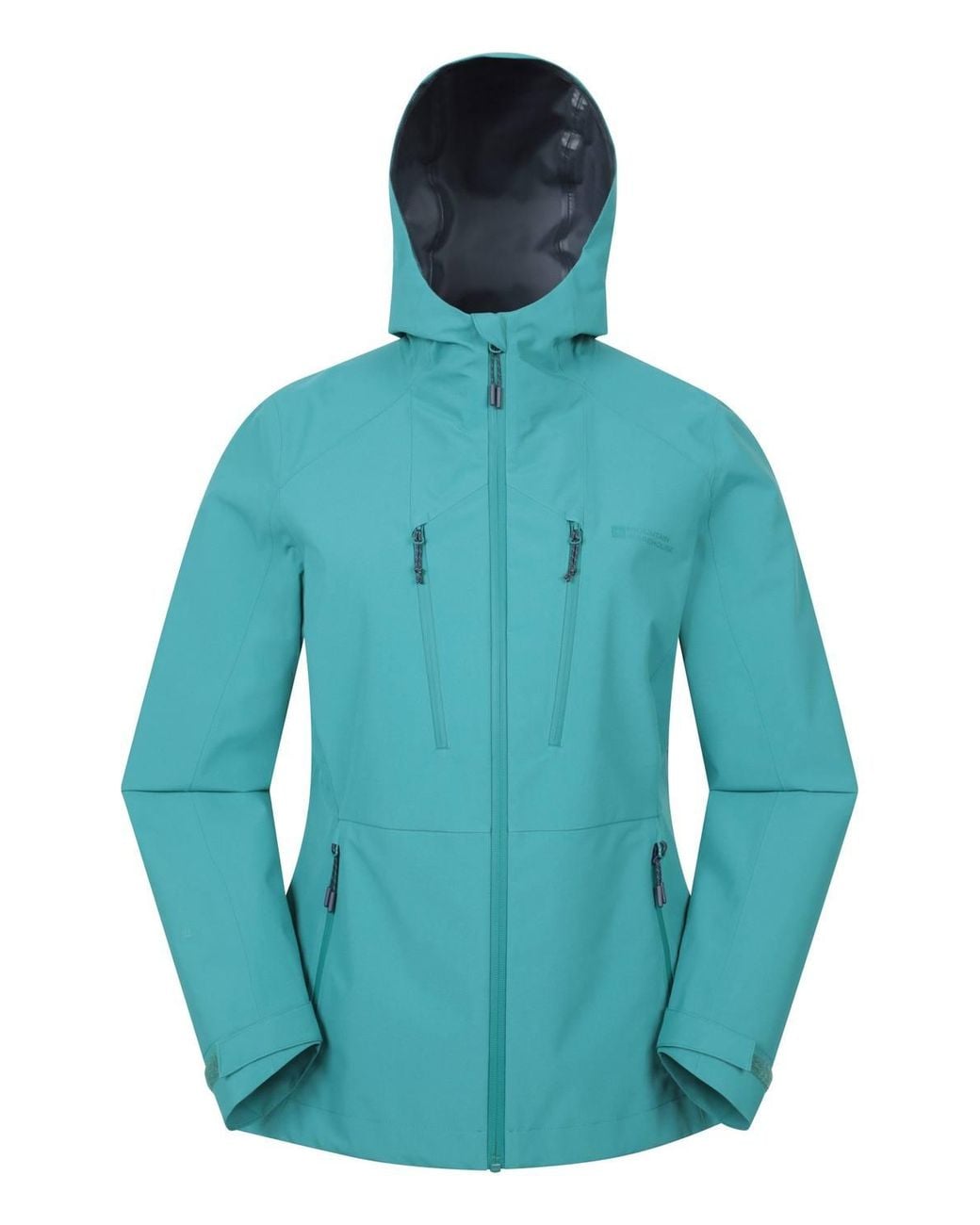 Mountain Warehouse Blue 'Rainstorm' Lightweight Breathable Comfy 2.5 Layer Waterproof Jacket