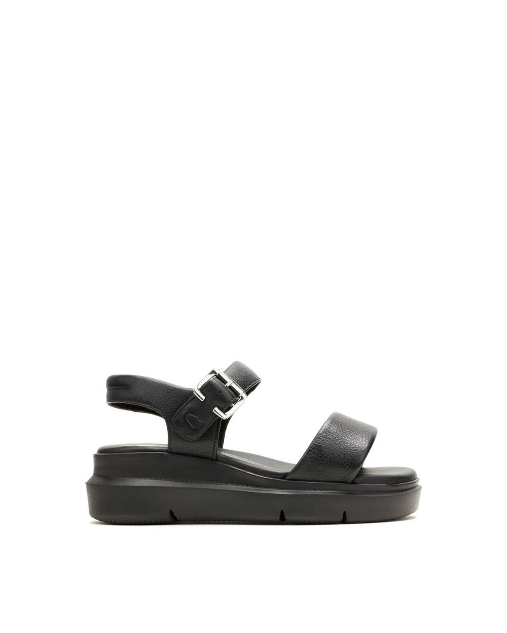 Hush Puppies Black Uplift Quarter Strap