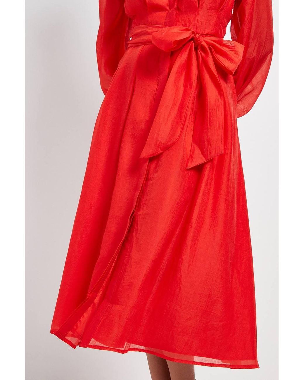 Wallis Petite Textured Organza Midi Shirt Dress