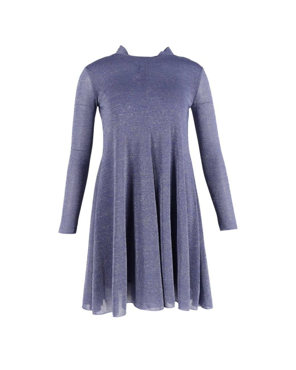 Max Mara Blue Preloved Long Sleeve Mini Dress
