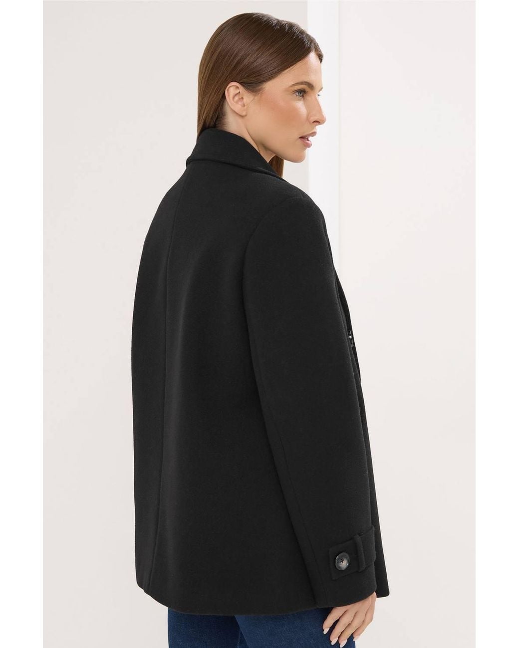 Star by Julien MacDonald Black Pea Coat