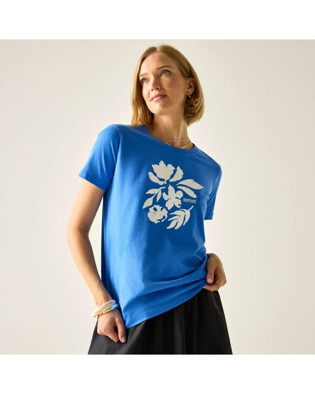 Regatta Blue Filandra Ix Short Sleeved Graphic T-Shirt