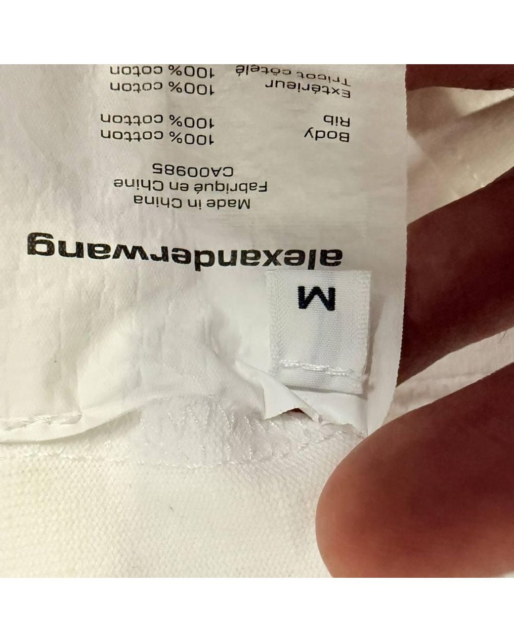 Alexander Wang Natural Preloved Logo Graphic T-Shirt