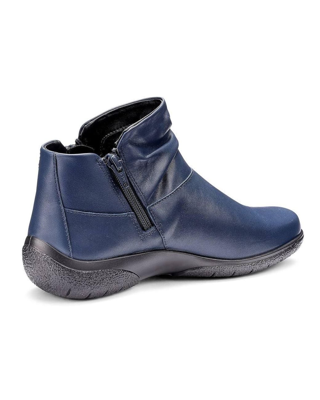 Hotter Blue Extra Wide 'Murmur' Ankle Boots