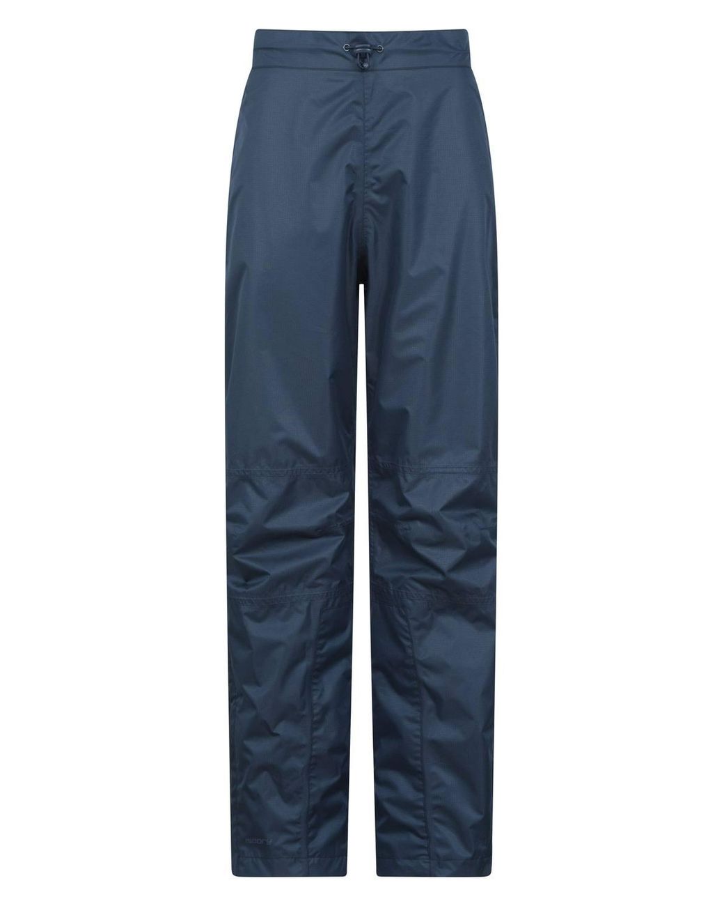 Mountain Warehouse Blue Waterproof Over Trousers Zipped Breathable