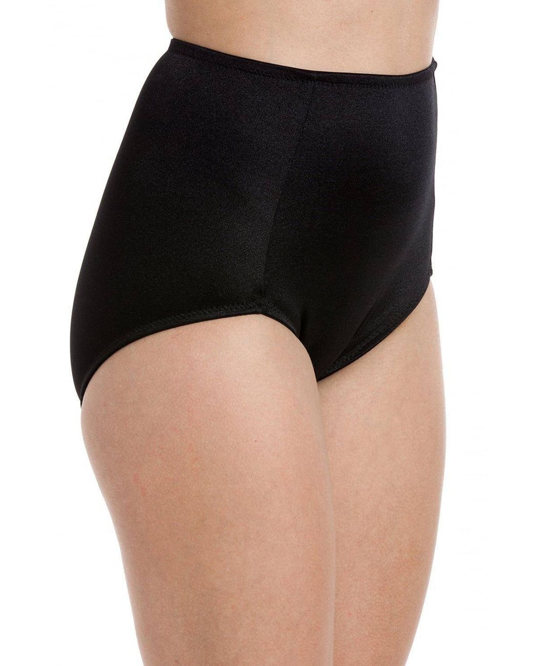 CAMILLE Black Two Pack Full Support Shapewear Briefs