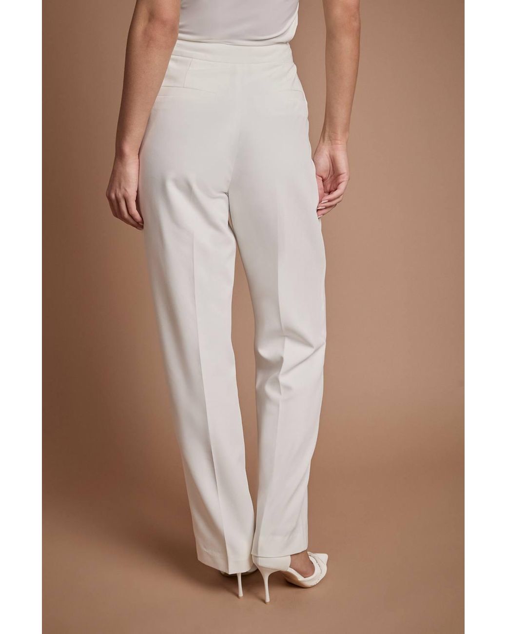 Coast Natural Pleat Front Straight Leg Formal Bridal Trouser