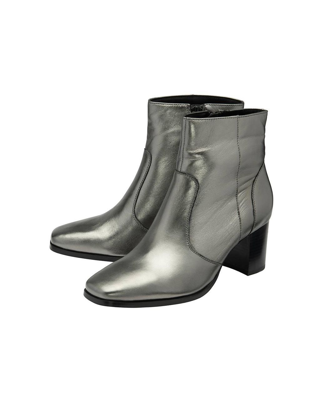 Ravel Gray 'Louth' Leather Ankle Boots