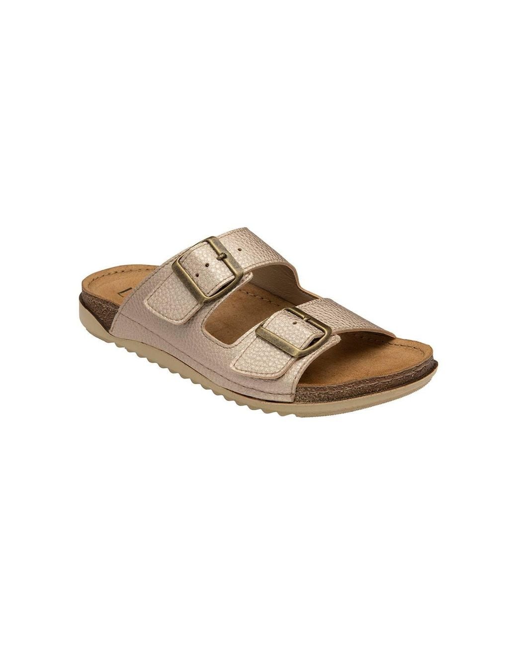 Lotus Brown 'Rome' Open-Toe Mule Sandals