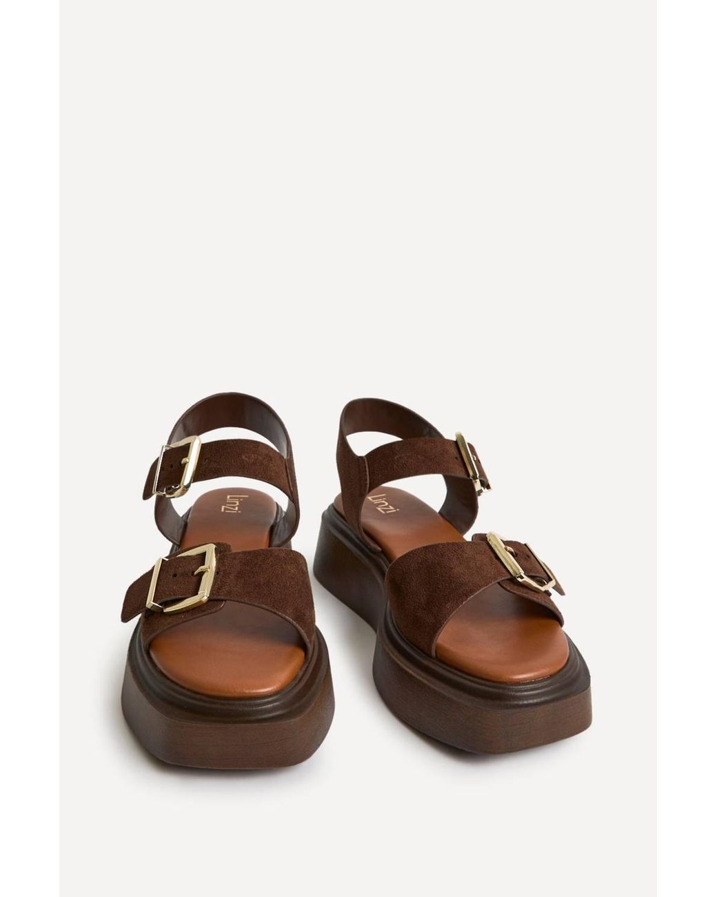 Linzi Brown Preserve Flatform Sandals