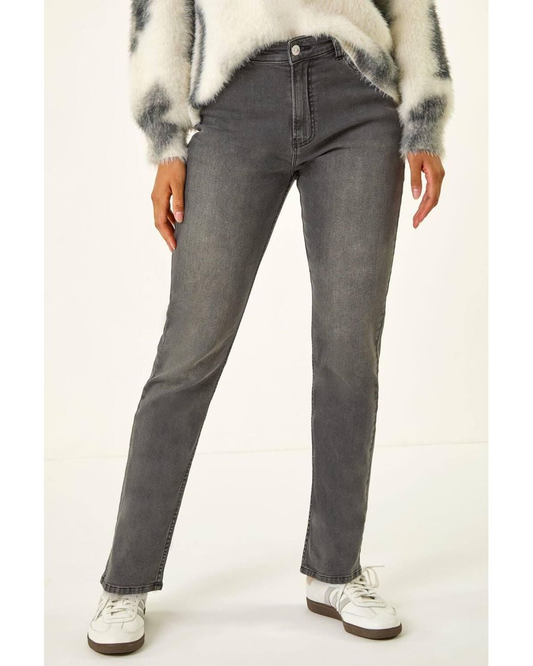 Roman Natural Slim Leg Stretch Mom Jeans