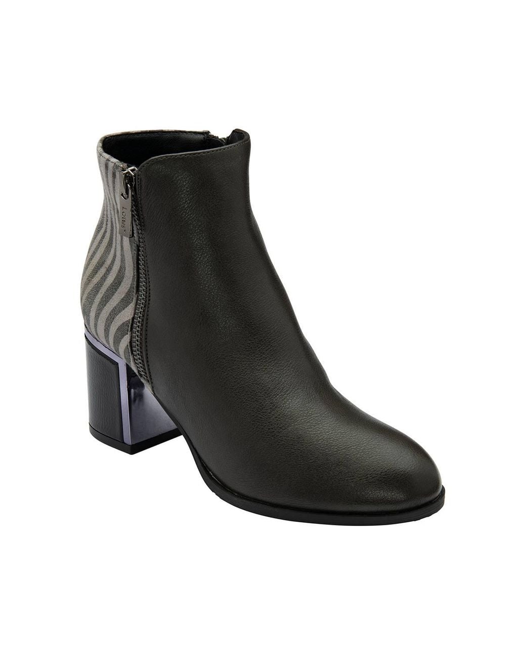 Lotus Black 'Athens' Heeled Ankle Boots