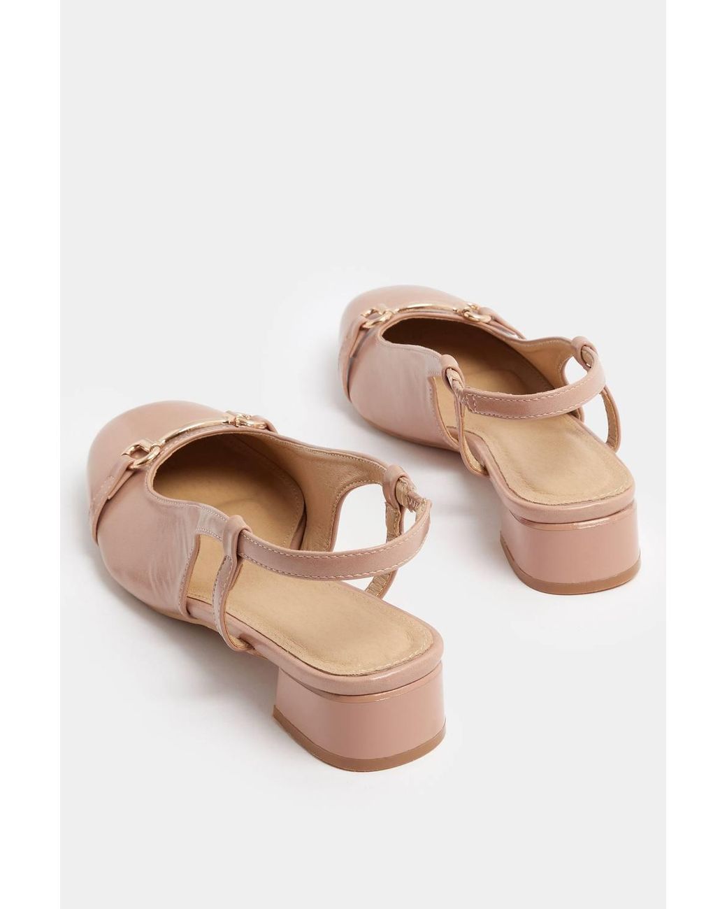 Long Tall Sally Pink Snaffle Slingback Heel