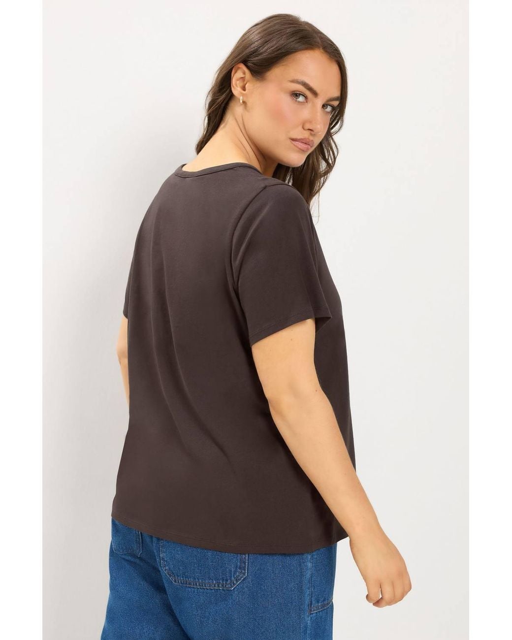 Yours Black Henley T-Shirt