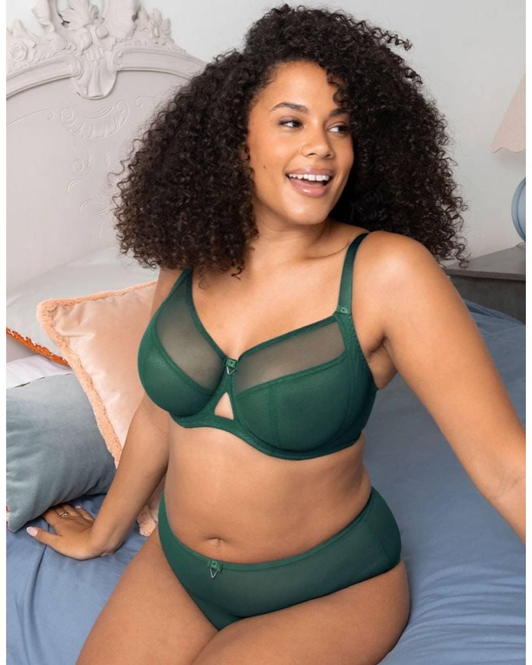 Curvy Kate Green Victory Side Support Balcony Bra Wired Lingerie
