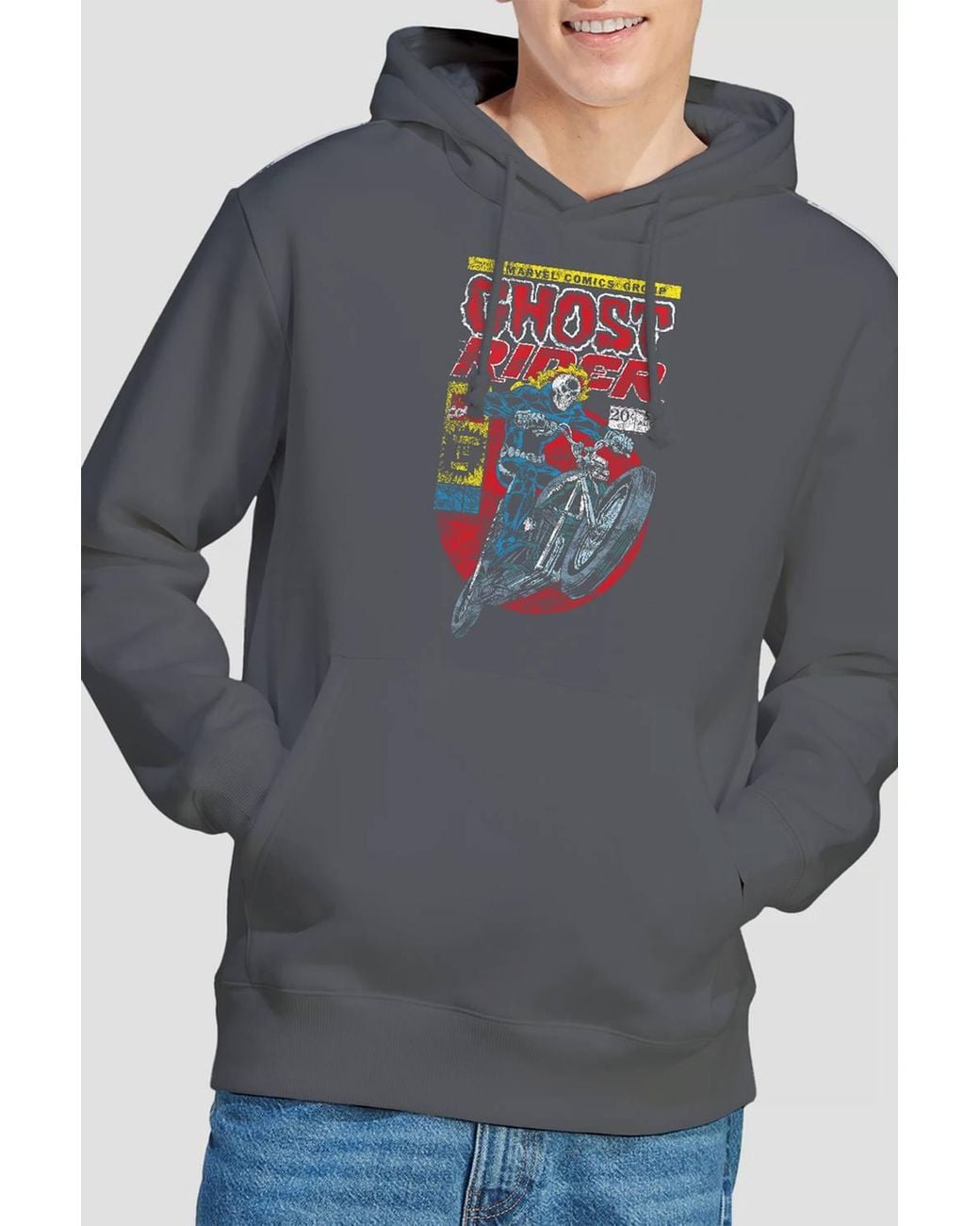 Marvel Gray Ghost Rider Hoodie