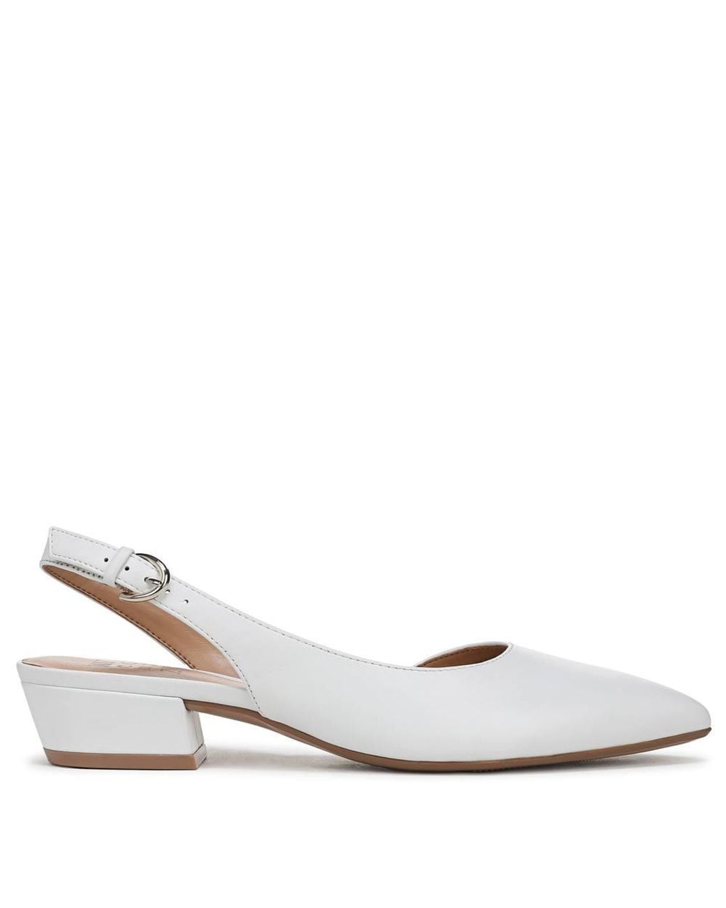 Naturalizer White Banks Slingbacks