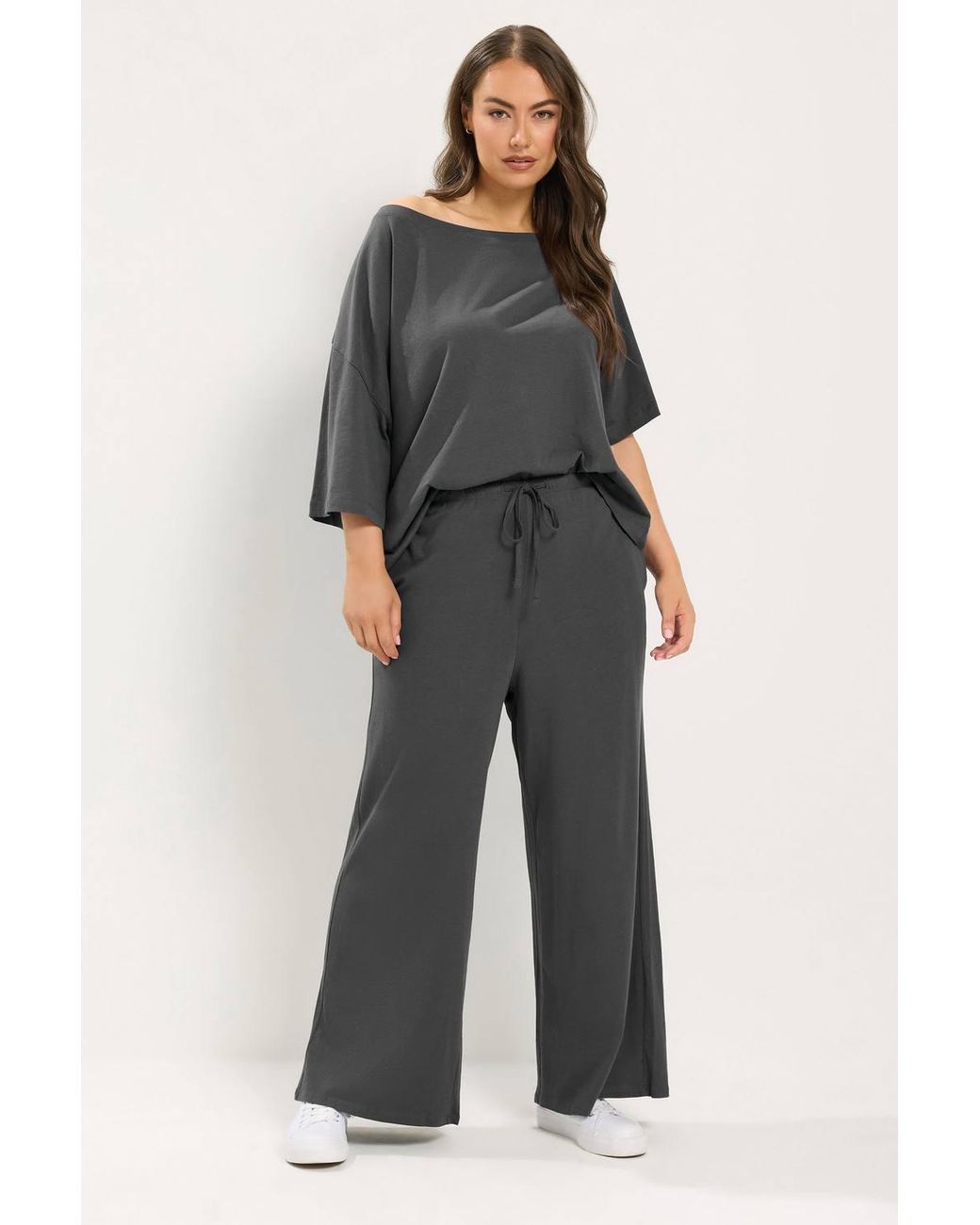 Yours Black Wide Leg Trousers