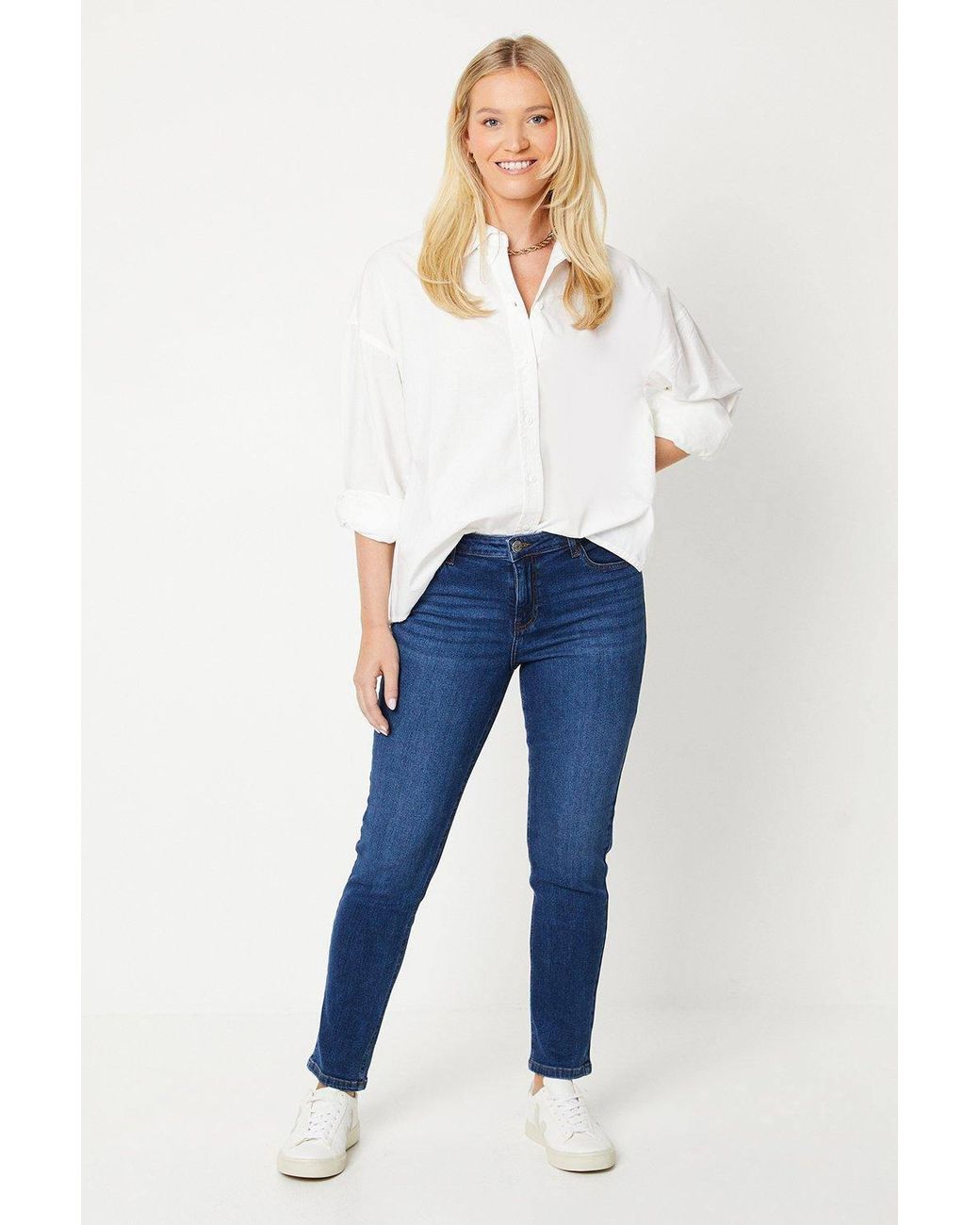 Dorothy Perkins Blue Comfort Stretch Slim Jeans