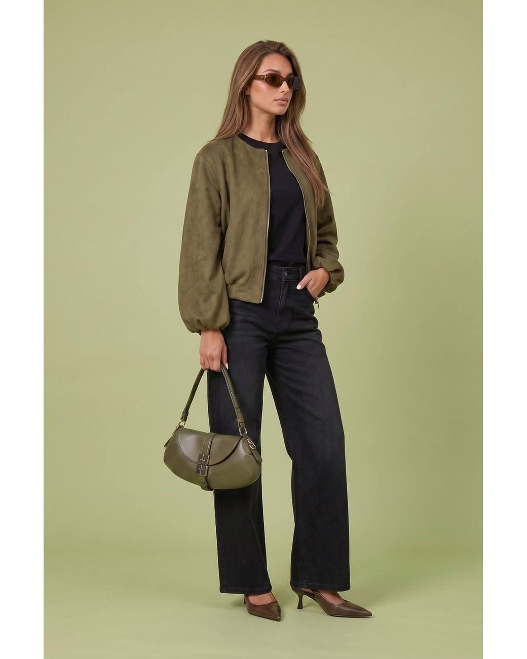 Urban Bliss Green Suede Jacket