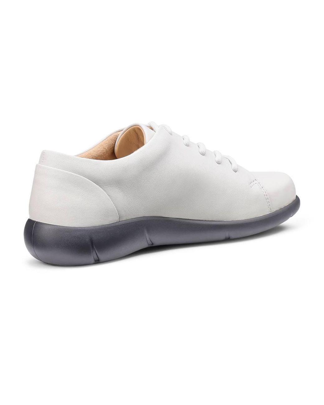 Hotter White Extra Wide 'Dew Ii' Casual Lace-Ups
