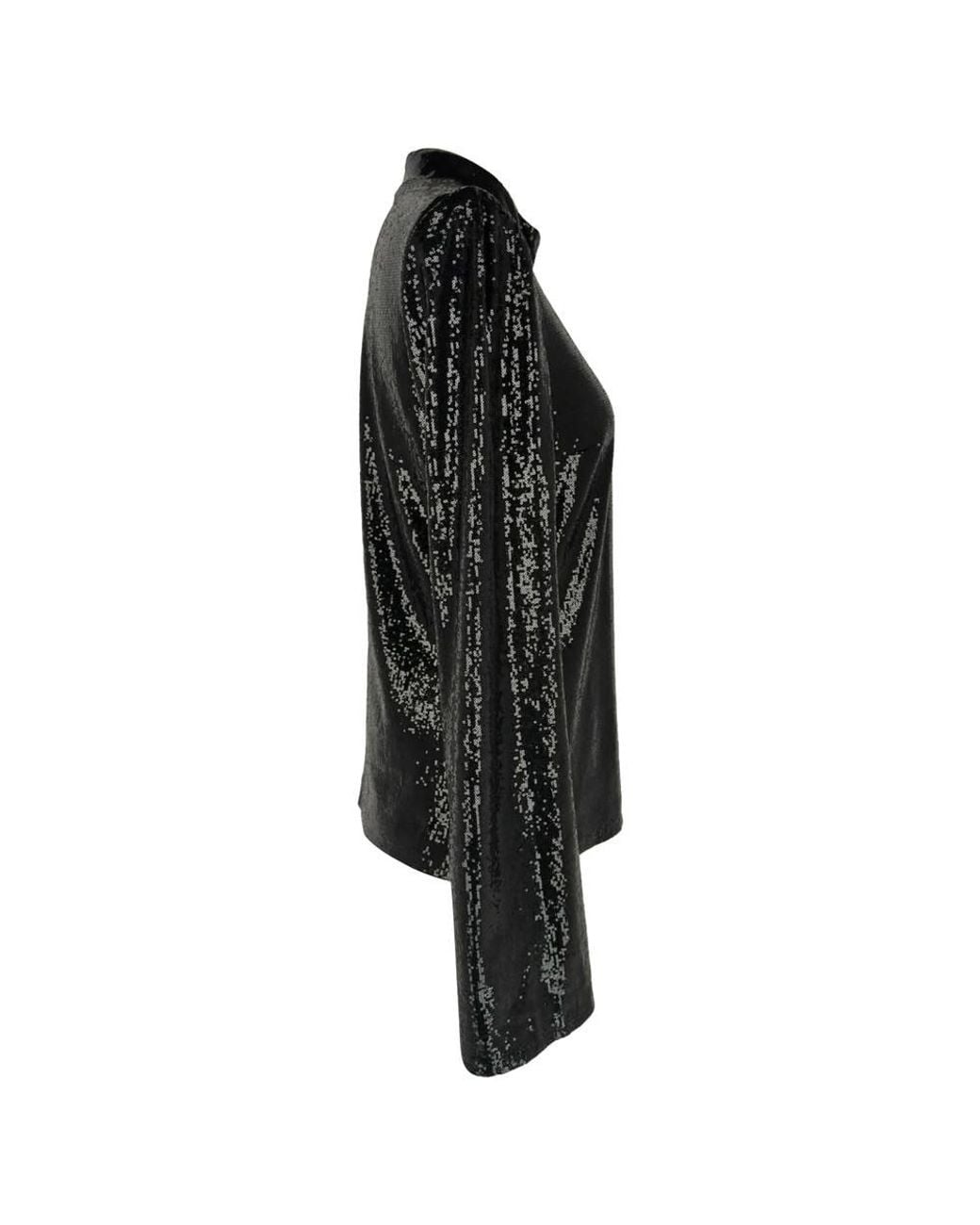 Galvan Black Preloved London Sequined Long Sleeve Top