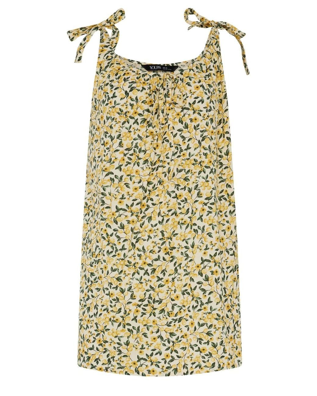 Yours Yellow Lemon Cami Vest Top