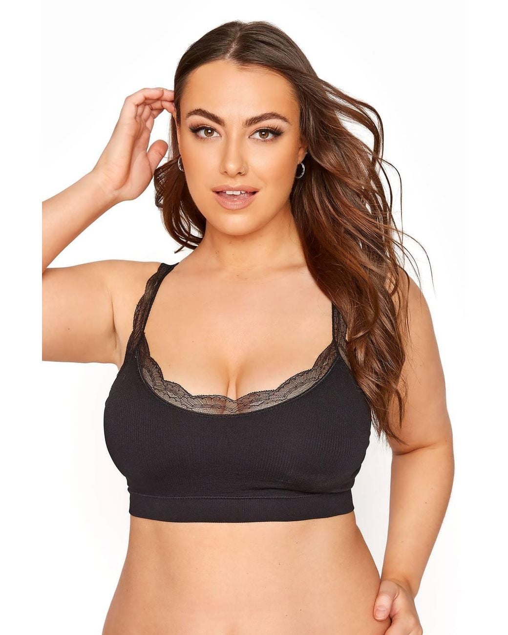 Yours Black Seamless Bralette