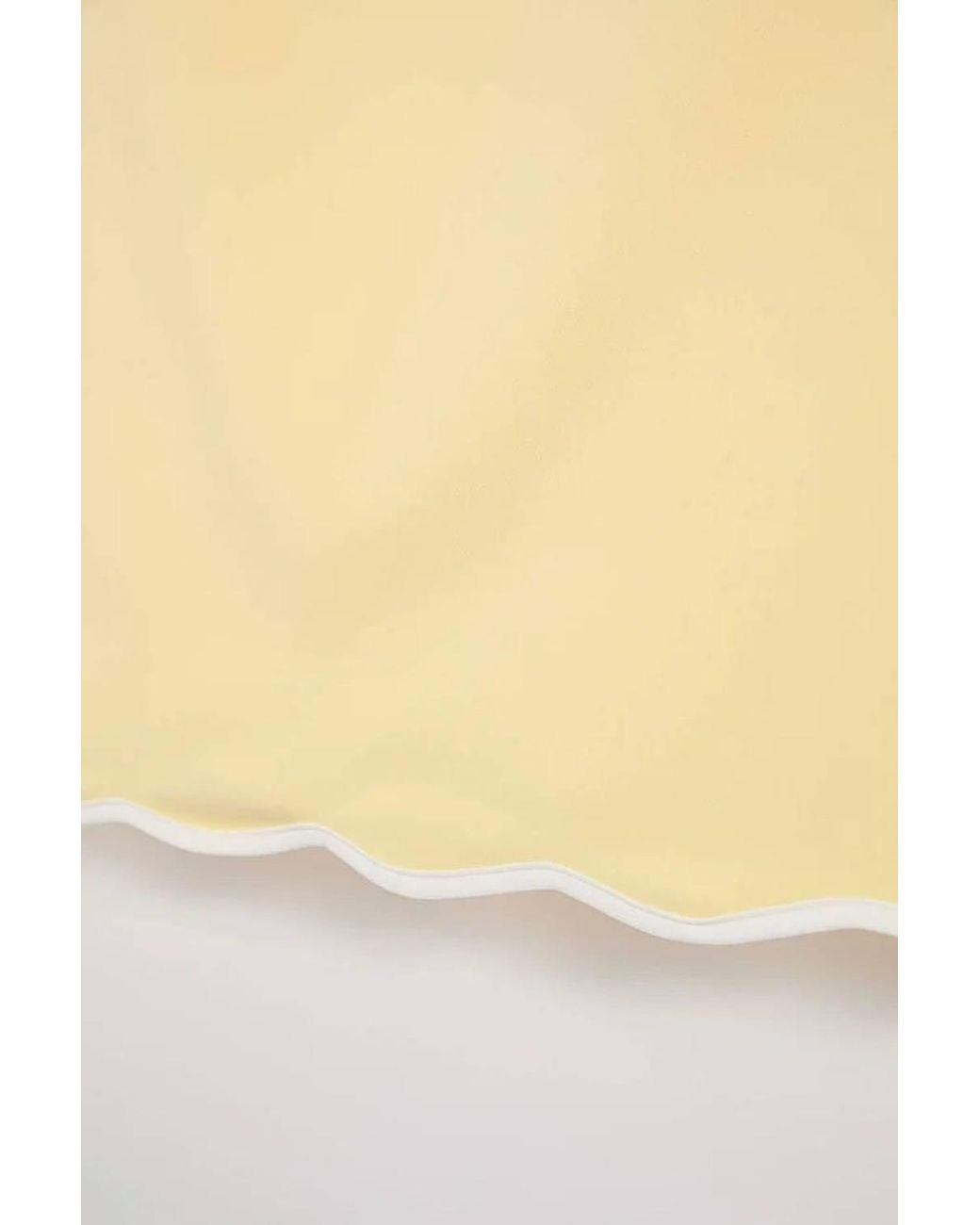 WOVCOR Yellow Sleeveless Round Neck Mini A-Line Dress W/ Contrast Hem
